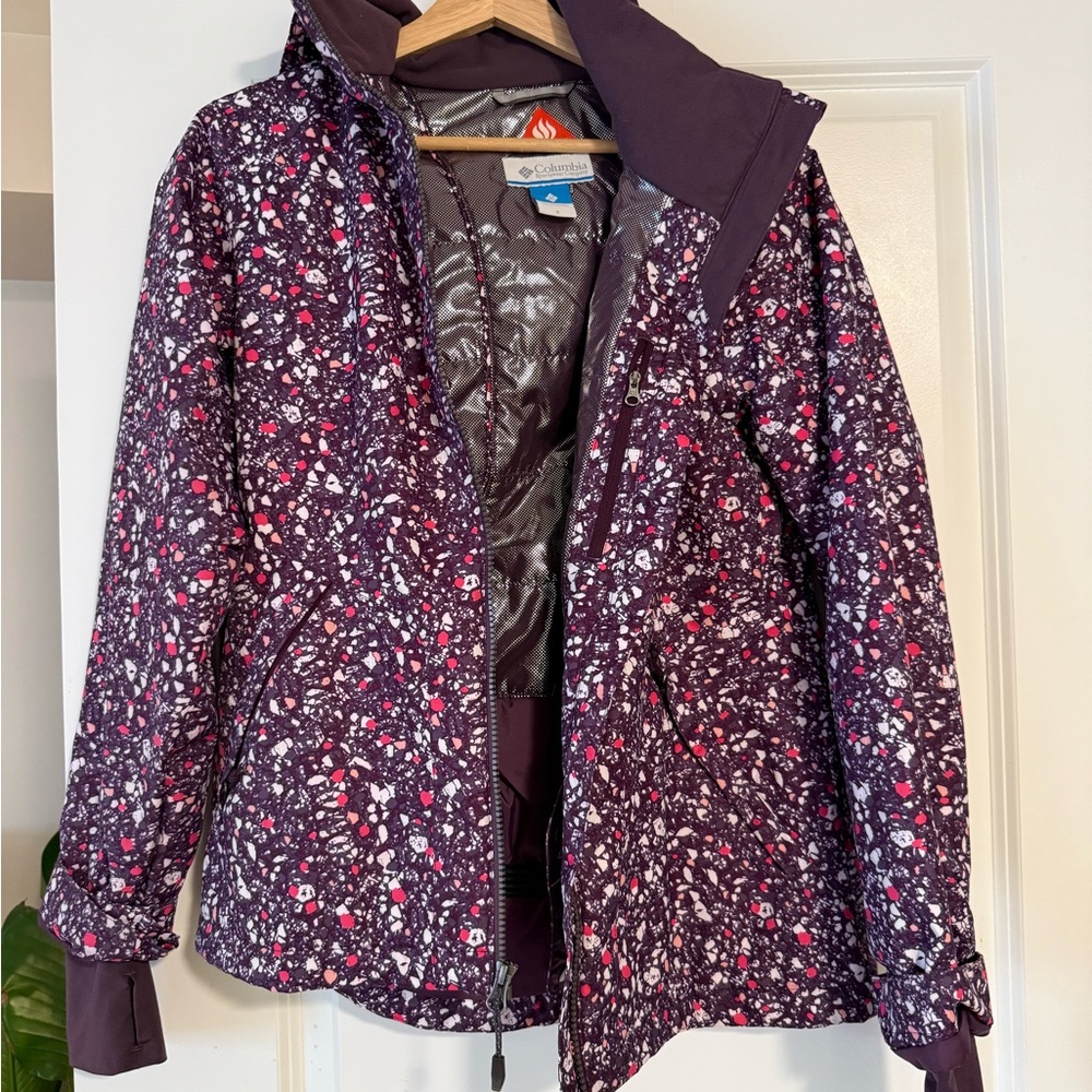 Columbia Women's Purple Floral Ski Jacket